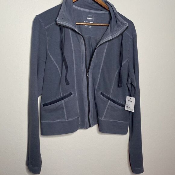 NWT Women’s Solid Gray Zip Front Jacket Size XXL - Picture 4 of 8